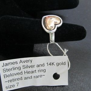 James Avery Beloved Heart ring